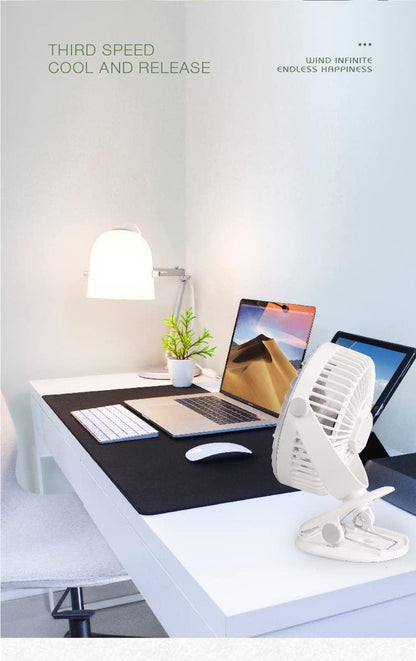 Super Airflow, Silent USB Portable Desktop Fan