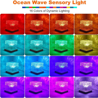 Multi Color Ocean Wave Water Night Light Projector